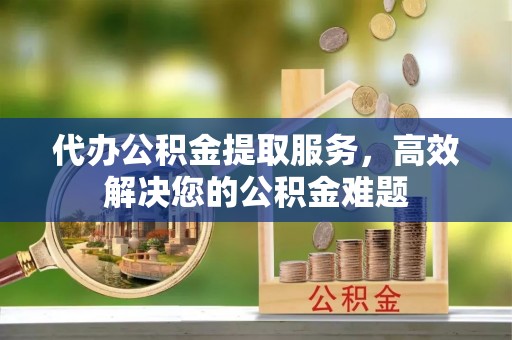澄迈代办公积金提取服务，高效解决您的公积金难题