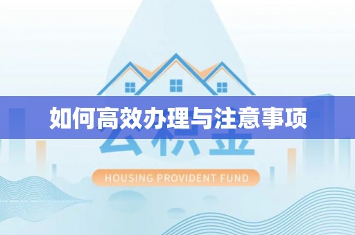 澄迈如何高效办理与注意事项