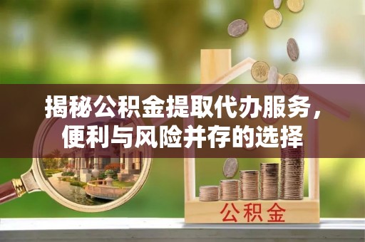 澄迈揭秘公积金提取代办服务，便利与风险并存的选择