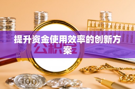 澄迈提升资金使用效率的创新方案