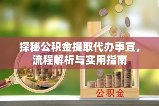 澄迈探秘公积金提取代办事宜，流程解析与实用指南