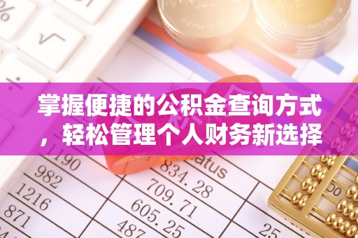 澄迈掌握便捷的公积金查询方式，轻松管理个人财务新选择