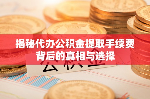 澄迈揭秘代办公积金提取手续费背后的真相与选择