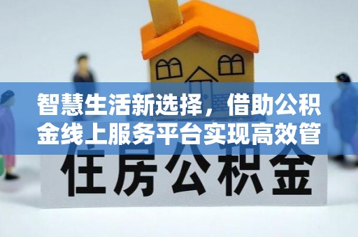 澄迈智慧生活新选择，借助公积金线上服务平台实现高效管理