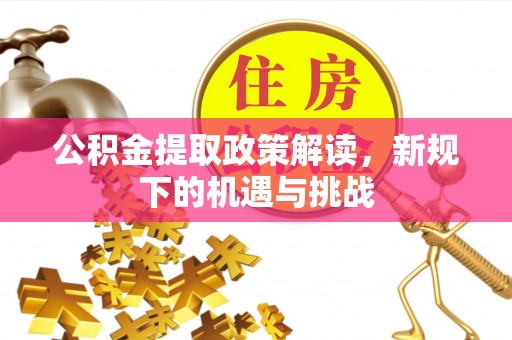 澄迈公积金提取政策解读，新规下的机遇与挑战