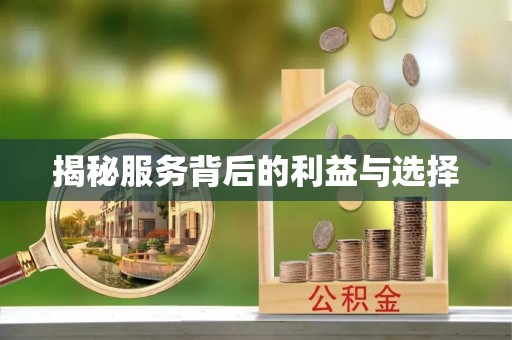 澄迈揭秘服务背后的利益与选择