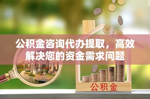 澄迈公积金咨询代办提取，高效解决您的资金需求问题